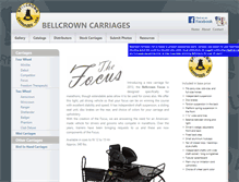 Tablet Screenshot of bellcrowncarriages.com